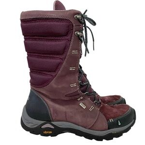 AHNU Boots Womens Size 8 Grade Purple High Northridge Wint Hiking Boot Vibrant